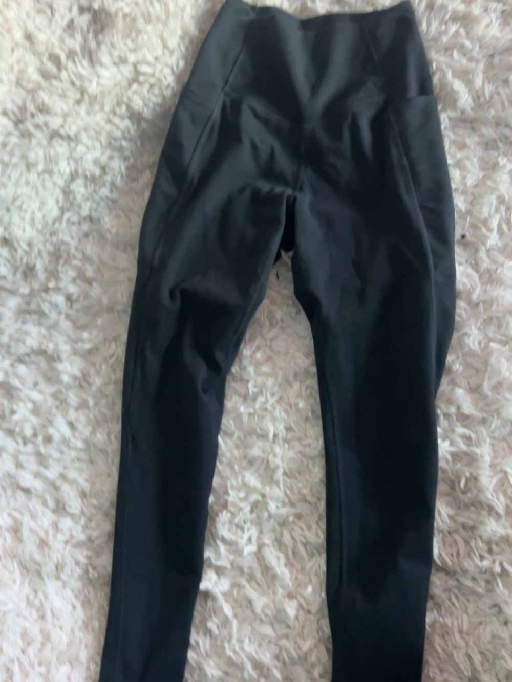 Girls' Black High-Waist Active Leggings